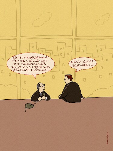 Cartoon: Ablenken (medium) by hollers tagged nagelsmann,wm,nationalmannschaft,merz,kanzler,politik,fußball,ablenken,nagelsmann,wm,nationalmannschaft,merz,kanzler,politik,fußball,ablenken