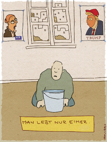 Cartoon: Eimer reicht. (medium) by hollers tagged afd,weidel,trump,politik,demokratie,nato,kotzen,kotzeimer,rechtsruck,rechtsradikal,klima,klimawandel,afd,weidel,trump,politik,demokratie,nato,kotzen,kotzeimer,rechtsruck,rechtsradikal,klima,klimawandel