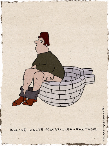 Cartoon: Klobrillenfantasie (medium) by hollers tagged kalte,klobrille,fantasie,frieren,iglu,eis,bad,toilette,kalte,klobrille,fantasie,frieren,iglu,eis,bad,toilette