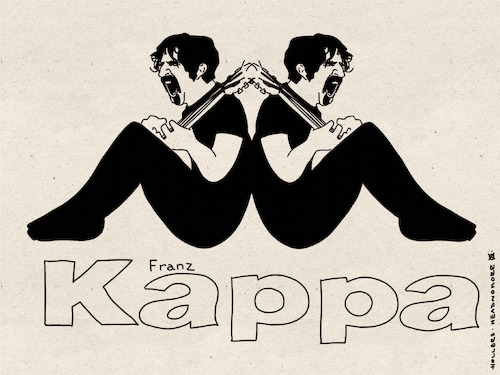 Cartoon: Zappabirthday (medium) by hollers tagged frank,zappa,birthday,kappa,logo,music,frank,zappa,birthday,kappa,logo,music