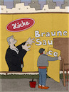 Cartoon: Braune Sauce (small) by hollers tagged braune,sauce,braun,werbung,plakatwand,rechts,höcke,rechtsradikal,plakat,plakatkleber,afd,landtagswahlen,brandenburg,hollers