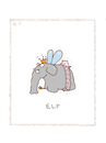 Cartoon: Elf (small) by hollers tagged math,2022,elf,elefant,minimal,cartoon,math2022