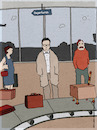 Cartoon: Schroedinger airport (small) by hollers tagged schroedinger,airport,flughafen,koffer,katze,kofferband,fliegen,reisen,flugreise,quantenphysik