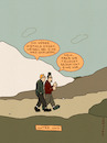 Cartoon: Unter uns (small) by hollers tagged weidel,nazi,schlampe,beleidigung,wanderung,vortäuschung,unter,uns