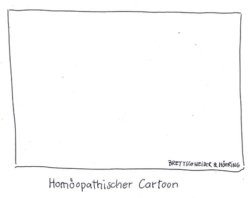 Cartoon: homöopathie (medium) by brettschneider und möhring tagged homöopathie,homöopathisch,placebo,cartoon,brettschneider,und,möhring