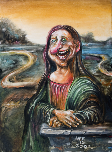 Cartoon: Mona Lisa (medium) by Erki Evestus tagged mona,lias