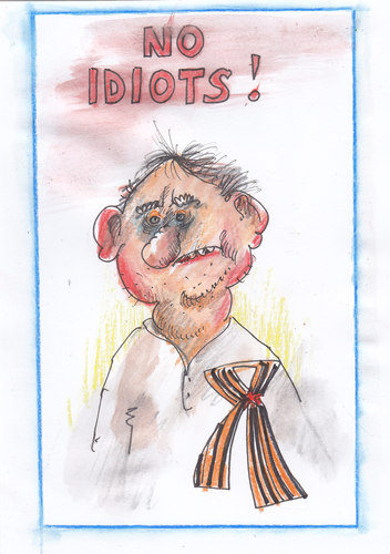 Cartoon: No idiots! (medium) by Erki Evestus tagged no,idiots