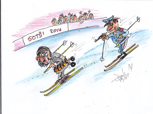 Cartoon: OLYMPIA (medium) by Erki Evestus tagged olympics