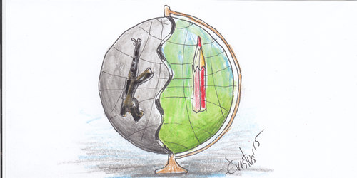 Cartoon: World (medium) by Erki Evestus tagged world