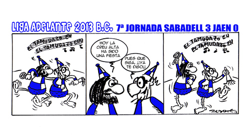 Cartoon: Division Maldita 07 (medium) by rebotemartinez tagged sabadell,adelante,liga