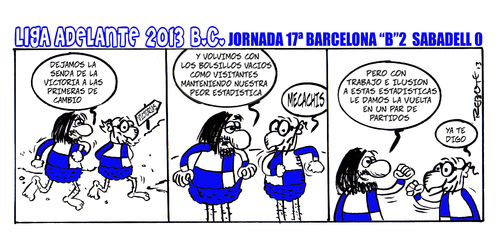 Cartoon: Division Maldita 17 (medium) by rebotemartinez tagged liga,adelante,sabadell