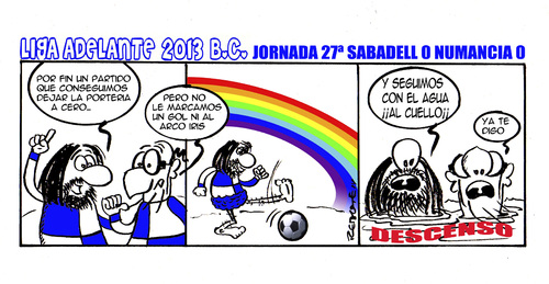 Cartoon: Division Maldita 27 (medium) by rebotemartinez tagged sabadell,adelante,liga