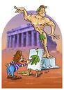 Cartoon: Piece of Art (small) by Stan Groenland tagged cartoon,art,design,painter,painting,model,nude,naked,man,hero,statue,portrait