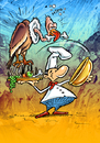 Cartoon: The Menu (small) by Stan Groenland tagged cartoon,food,dinner,cook,culinary,tasty,delicious,bird,greeting,cards