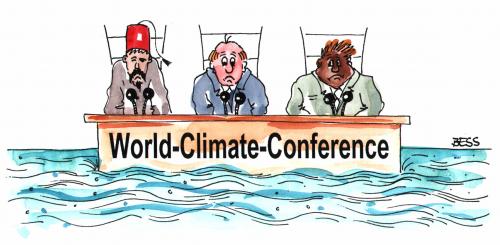 Cartoon: fünf nach zwölf (medium) by besscartoon tagged besscartoon,bess,wasser,erderwärmung,nature,klimawandel