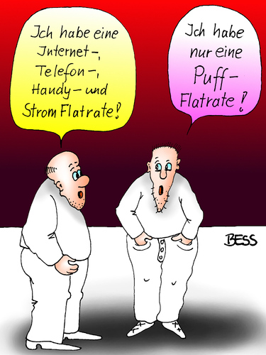 Cartoon: Flatrate (medium) by besscartoon tagged männer,telefon,handy,strom,internet,flatrate,puff,bordell,bess,besscartoon