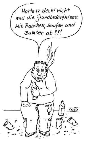Cartoon: ohne Titel (medium) by besscartoon tagged hartz4,armut,geld,arge,sozialhilfe,arbeitslos,bess,besscartoon