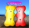 Cartoon: Aber nur mit Gummi! (small) by besscartoon tagged gummi,kondom,sex,mann,frau,paar,beziehung,liebe,gummibärchen,bess,besscartoon