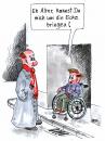 Cartoon: Was nun? (small) by besscartoon tagged mann männer behinderung rollstuhl ecke suizid bess besscartoon