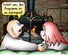 Cartoon: Fire TV (small) by besscartoon tagged mann,frau,paar,ehe,tv,fernsehen,fire,aufregend,bess,besscartoon