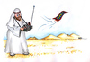 Cartoon: Fliegender Teppich (small) by besscartoon tagged teppich,scheich,modellbau,flugmodell,wüste,bess,besscartoon