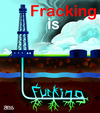 Cartoon: Fracking is Fucking (small) by besscartoon tagged fracking,erdgas,erdöl,energie,wirtschaft,raubbau,natur,umweltzerstörung,umwelt,bohren,wasser,grundwasser,gift,reichtum,gier,fucking,bess,besscartoon