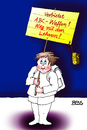 Cartoon: Friedensaktivist (small) by besscartoon tagged schule,pädagogik,schüler,lehrer,waffen,abc,abcwaffen,bess,besscartoon,friede