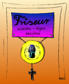 Cartoon: Friseurservice (small) by besscartoon tagged friseur,haare,waschen,legen,beichten,religion,beichte,bess,besscartoon