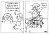 Cartoon: Fuck u (small) by besscartoon tagged mann,kind,sohn,vater,behinderung,füße,unter,tisch,strecken,handicap,erziehung,bess,besscartoon