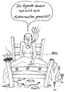 Cartoon: Kettenraucher (small) by besscartoon tagged mann,rauchen,bett,kettenraucher,sex,zigarette,bess,besscartoon
