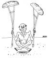 Cartoon: ohne Titel (small) by besscartoon tagged mann,armut,hunger,brot,krücken,arm,reich,dritte,welt,bess,besscartoon