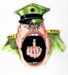 Cartoon: ohne Titel (small) by besscartoon tagged militär,soldat,stinkefinger,armee,mann,bess,besscartoon