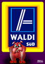 Cartoon: Waldi Süd (small) by besscartoon tagged aldi,süd,einkaufen,discounter,lebensmittel,billig,konsum,hund,waldi,bess,besscartoon