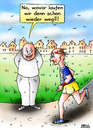 Cartoon: weglaufen (small) by besscartoon tagged mann,sport,laufen,marathon,fitness,bess,besscartoon