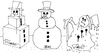 Cartoon: Winter Wonderland (small) by besscartoon tagged schnee,schneemann,kunst,kunstgeschichte,picasso,pablo,salvatore,dali,landschaft,winter,künstler,bess,besscartoon