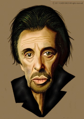 Cartoon: Al Pacino (medium) by Vlado Mach tagged al,pacino,actor,movie