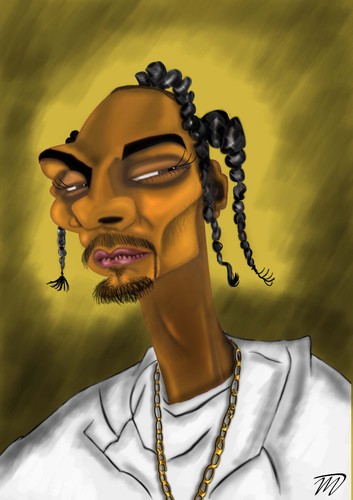 Cartoon: Snoop dogg (medium) by Vlado Mach tagged famous,rap,black,interesant