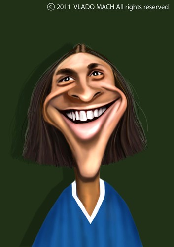 Cartoon: Zlatan Ibrahimovich (medium) by Vlado Mach tagged zlatan,ibrahimovich,milan,football