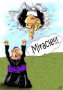 Cartoon: Miracle (small) by Vlado Mach tagged god,religion,opinion,we