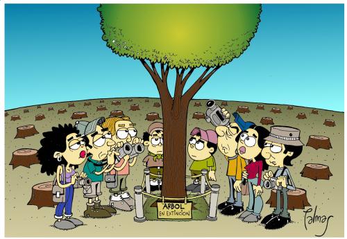 Cartoon: Arbol (medium) by Palmas tagged ecologico