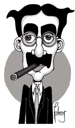 Cartoon: Groucho Marx (medium) by Palmas tagged personajes