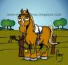 Cartoon: Encadenado (small) by Palmas tagged caballos