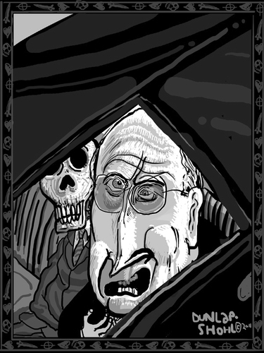 Cartoon: Old Friends (medium) by Dunlap-Shohl tagged dance,of,death,cheney,old,friends