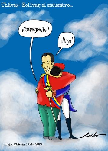 Cartoon: Hugo Chavez (medium) by lucholuna tagged hugo,chavez,muerte