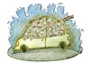 Cartoon: First Syrian made car! (small) by Osama Salti tagged first syrian made car osama salti people syria joy city