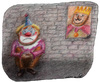 Cartoon: King and Clown (small) by Osama Salti tagged king clown smile sadness happiness bad good leader people