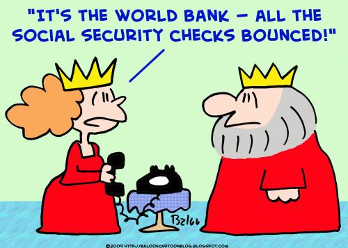 Cartoon: 1 king social security bounced (medium) by rmay tagged king,social,security,bounced