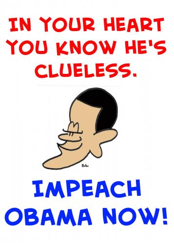Cartoon: 1impeach obama clueless (medium) by rmay tagged impeach,obama,clueless