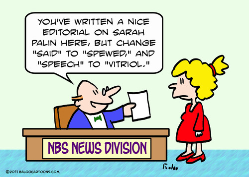 Cartoon: a Sarah Palin news spewed vitrio (medium) by rmay tagged vitrio,spewed,news,palin,sarah