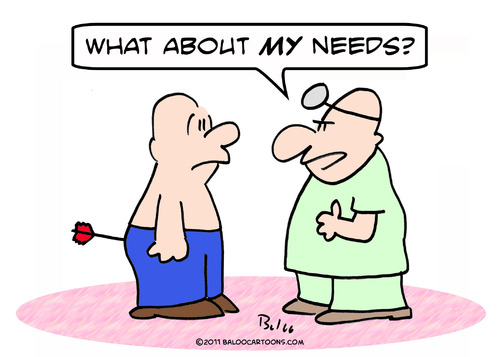 Cartoon: arrow doctor patient needs (medium) by rmay tagged arrow,doctor,patient,needs